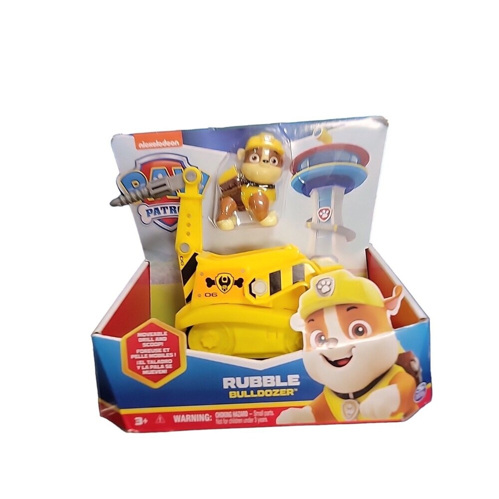 Nickelodeon Paw Patrol Rubble's Bulldozer & Figurine - BRAND NEW